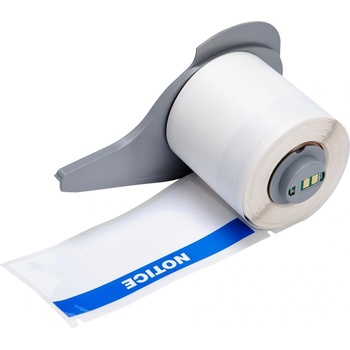 Brady M7-38-483-NOTICE / 174624, 101.60 mm, Polyester, синьо печат / бял фон (174624)