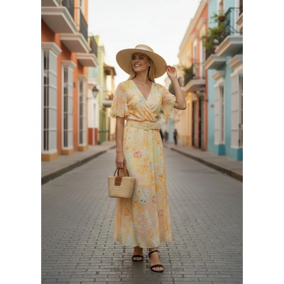 Dámske šaty 62446 yellow