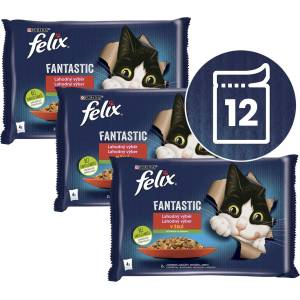 FELIX Капсули FELIX Fantastic, вкусен избор със зеленчуци в желе 12 x 85 г