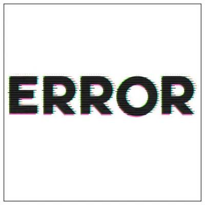 Plakát čtverec Ikea kompatibilní Error
