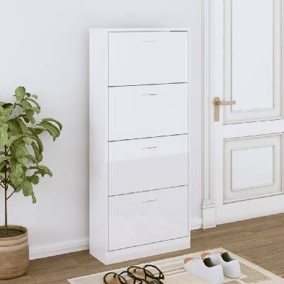 VidaXL 63x24x147 cm 342547 bílý s vysokým leskem