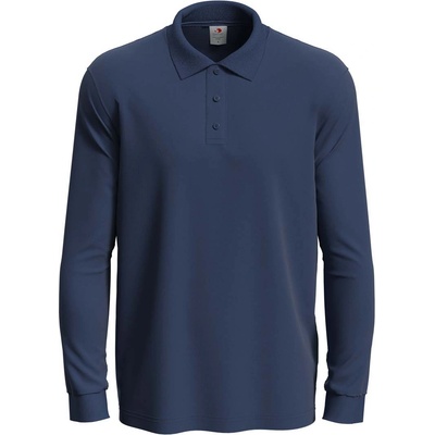 Stedman classic polo long sleeve st3400 / Мъжка поло тениска с дълъг ръкав - тъмносиня xxl (st3400navxxl)