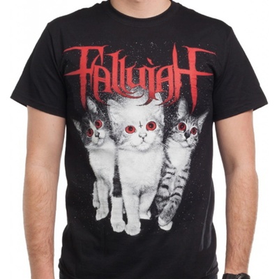 Tričko metal Indiemerch Fallujah Cats čierne