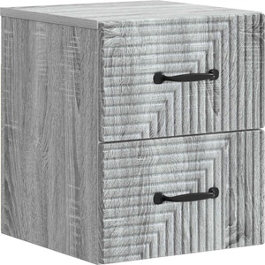 vidaXL Спален шкаф с монтаж на стена Сива сонома 34, 5 x 33 x 40 см (898647)