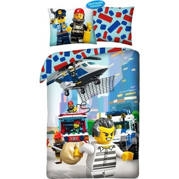 Halantex Obliečky Lego City bavlna 140x200 70x90