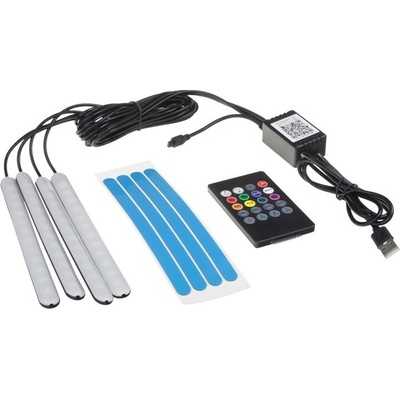LED ambientní osvětlení RGB 5V USB, 4 pásky