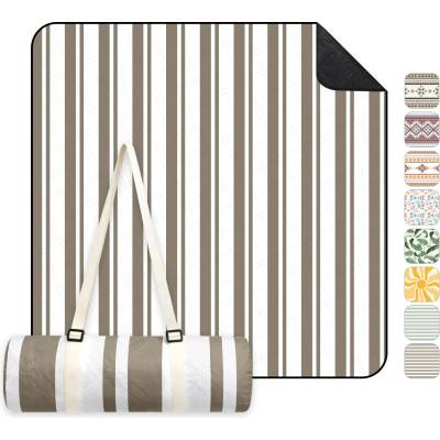 Sekey picnic blanket, waterproof, 200 x 300 cm, beach blanket, sand-free Padded, three-layer structure, PEVA waterproof base, tie strap carry strap, suitable for picnic, camping, beach - PM27