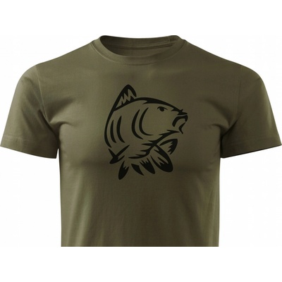 ForestMax tričko s potlačou ryby pre rybára s krátkym rukávom