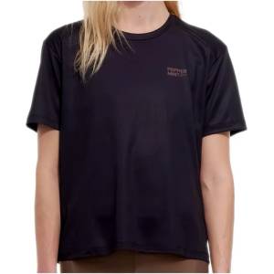 PEPPERMINT Дамска фланелка с къс ръкав за колоездене PEPPERMINT Women's Trail Short Sleeve Jersey Cycling jersey - Black II (156-2718-0412)