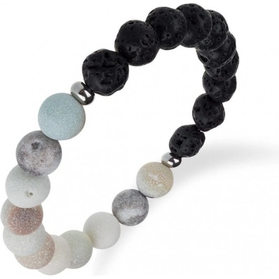 Meucci BB014 náramok láva/amazonit 11802