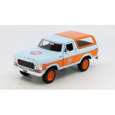 MOTORMAX Ford Bronco 1978 modrá/oranžová 1:24