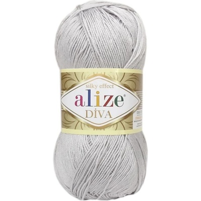 Alize Diva 168 světle šedá