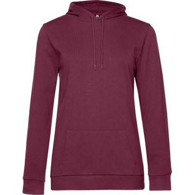 B&C mikina Hoodie COT-01W04W05400 vínová