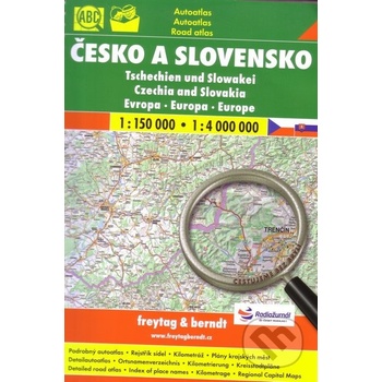 ČESKO A SLOVENSKO 1:150 000 AUTOATLAS + EVROPa