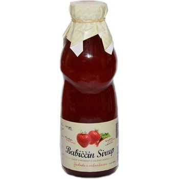Nature Notea Babiččin sirup Jahoda s rebarborou 0,5 l