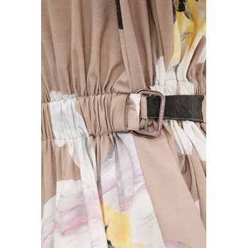 Stine Goya Блуза Stine Goya дамска в бежово с десен SG-PF25-T064-2070 (SG.PF25.T064.2070)