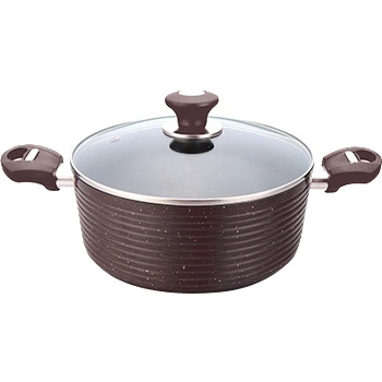 Eco ЕКО-Тенджера 28 см с керамично мраморно покритие Кафява hx-С7pc28db (018482)