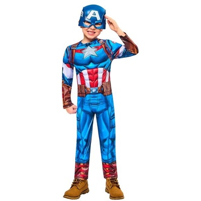 Rubies Avengers Капитан Америка bl детски костюм размер xs(122-128+см)