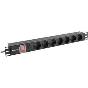 Lanberg PDU-07F-0200-BK 2 m