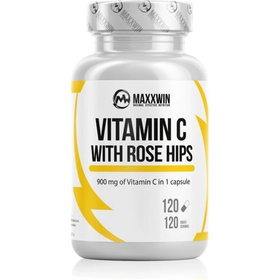 Maxxwin Nutrition VITAMIN C WITH ROSE HIPS 120 kapslí