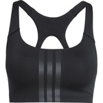 adidas Дамски спортен сутиен adidas Women's Optime 3-Stripes MS Bra Sports bra - Black / Black (114-3921-0115)