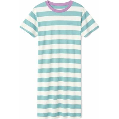 Mazine Дамска рокля Mazine Women's Bold Striped Jersey Dress - Turquoise / Offwhite (134-1907-0314)