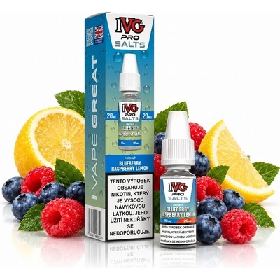 IVG Pro Salts Blueberry Raspberry Lemon 10 ml 20 mg