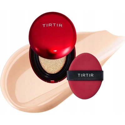 TIRTIR Mask Fit Red Cushion Mini dlhotrvajúci make-up v hubke s vysokou UV ochranou 17C Porcelain 4,5 g