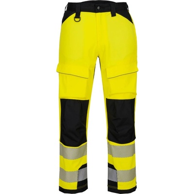 Portwest hi-vis pw3 КОЛЯС t142 / Мъжки светлоотразителен панталон - жълт/черен uk 33/eu 48 (t142ybr33)