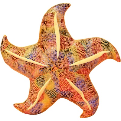 mamido Plyšová hviezdica vankúš 20cm oranžová