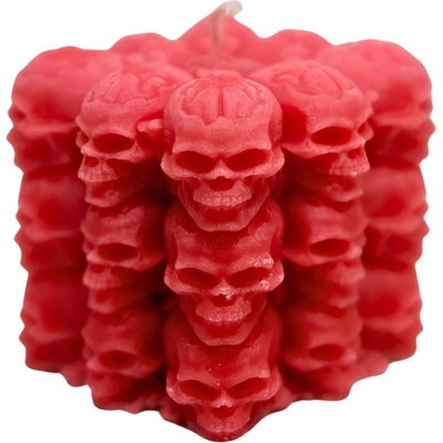 Svíčkománie3D Hřbitov lebek 160 g červená