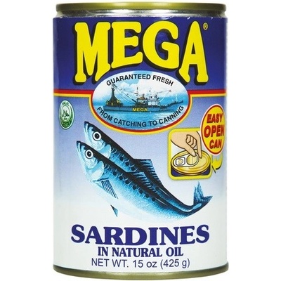 Mega sardinky v sójovém oleji 425 g