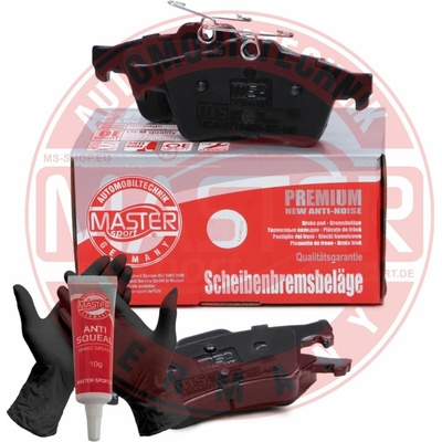 MASTER-SPORT Sada brzdových platničiek kotúčovej brzdy 13046071942NSETMS