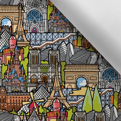 Takoy Látka s potiskem kočárkovina TD / NS I love Paris