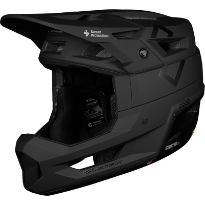 Sweet Protection Мъжка full Face каска Sweet Protection Strayer 2Vi Mips Helmet Bike helmet - Matte Black - размер L/XL 59-62 cm (851-1891-0313)