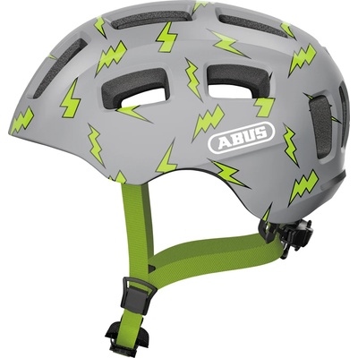 ABUS Детска каска за велосипед ABUS Kid's Youn-I 2.0 Bike helmet - Grey Flash - размер S 48-54 cm (851-1076-1111)