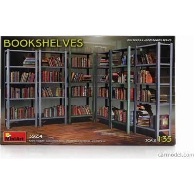 Miniart Accessories Scaffalatura Libreria Bookshelves 1:35