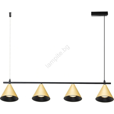Пендел CONE 4xGU10/10W/230V златист/черен (MI2594)