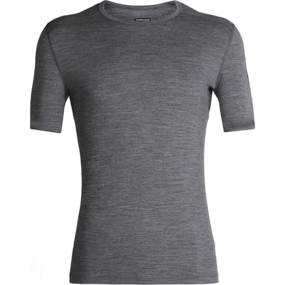 Icebreaker Мъжко мериносово термобельо Icebreaker 200 Oasis S/S Crewe Merino base layer - Gritstone Heather II (015-0860-0612)