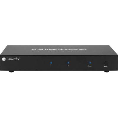 Techly IDATA DP-KVM2 KVM превключвател черен (8051128101928)