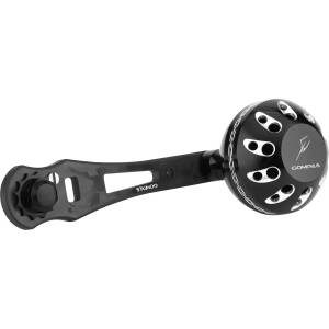 GOMEXUS Единична дръжка за мултипликатор Gomexus CL-A38 Forged Carbon 57mm x 38mm Black & Silver Риболовна макара