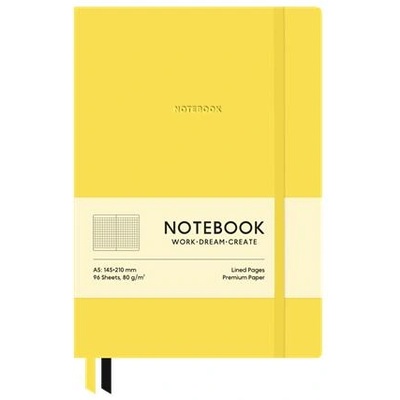 Shkolyaryk Publishing House Тетрадка, A5, карирана, 96 страници, мека подвързия, SHKOLYARYK "Genius", Lemon A5-7114K (A5-7114K)