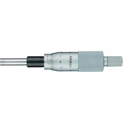 Mitutoyo Vestavná mikrometrická hlavice s nulovým nastavením bubínku 0-13 mm plochá jednoduchá nerez 148-513