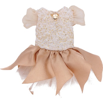 Kruselings Вълшебно облекло за кукла Kruselings - Бална рокля, Бежова (KR126820)