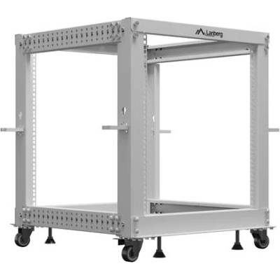 Lanberg open rack 19" 12U 600x600-1100 adjustable, grey (OR01-6112-S)