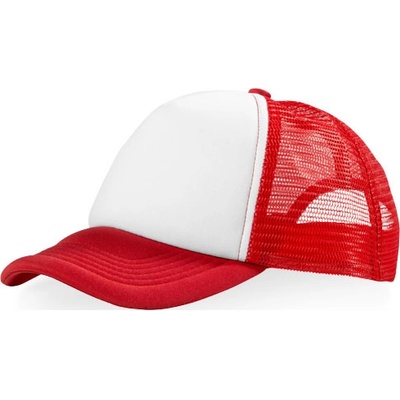 Trucker s 5 panelmi Červená / Biela