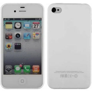 Image 1 of IPhone Ултра тънък силиконов гръб за IPhone 4/4S, Прозрачен (3060)