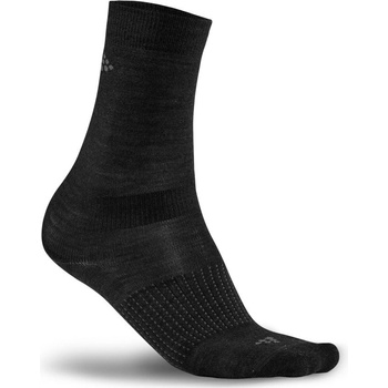 Craft ponožky 2-Pack Wool Liner černá