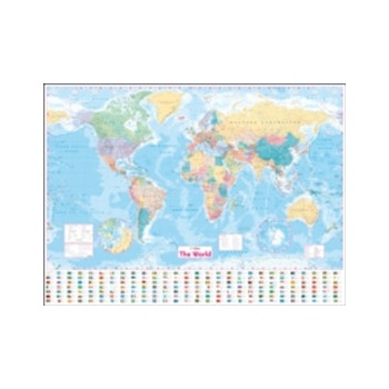 Collins World Wall Laminated Map Collins Maps - Heureka.sk