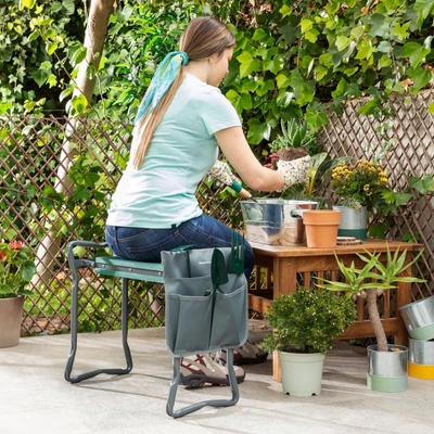 InnovaGoods InnovaGoods Skladacie záhradné sedadlo 2v1